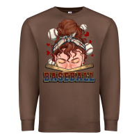 Chestnut Messy bun Baseball Premium Sweatshirt - HowdyJamesFarm