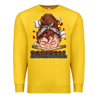 Lemon Messy bun Baseball Premium Sweatshirt - HowdyJamesFarm