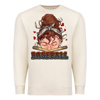 Sandshell Messy bun Baseball Premium Sweatshirt - HowdyJamesFarm