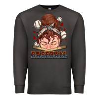 Smoke Messy bun Baseball Premium Sweatshirt - HowdyJamesFarm