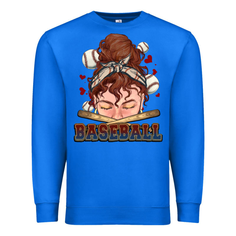 Messy Bun Baseball Premium Sweatshirt by HowdyJamesFarm | Teevron