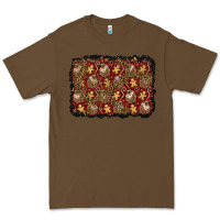Cacao christmas gingerbread man and house background Premium Tee - BundleAndBundleShop
