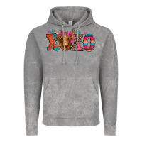 Cloud Rock xoxo valentine's day highland cow Vintage Hoodie - Jasminsmagicworld