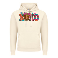 Vintage Artic xoxo valentine's day highland cow Vintage Hoodie - Jasminsmagicworld