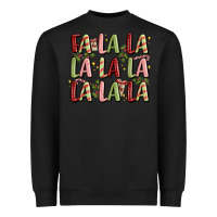 Black fa la la la la la la la la Heavyweight Sweatshirt - MaliasSmallBusiness