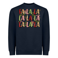 Navy fa la la la la la la la la Heavyweight Sweatshirt - MaliasSmallBusiness