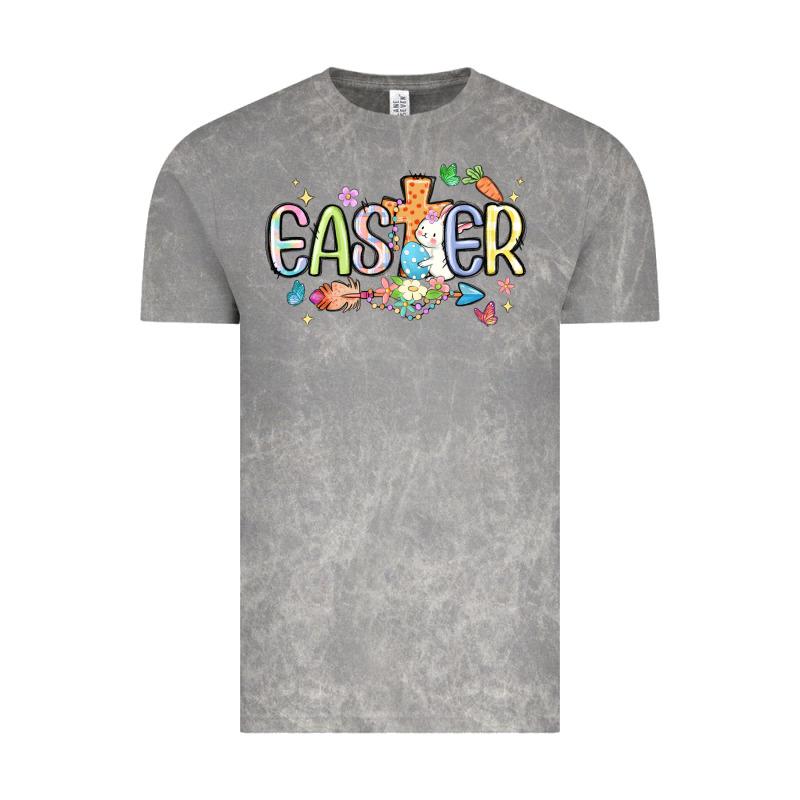 Easter Cross With Bunny Vintage Tee by MaliasSmallBusiness | Teevron