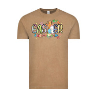 Vintage Coffee easter cross with bunny Vintage Tee - MaliasSmallBusiness