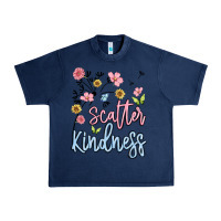 Navy scatter kindness Urban Heavy Tee - MaliasSmallBusiness