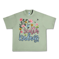 Oil Green scatter kindness Urban Heavy Tee - MaliasSmallBusiness