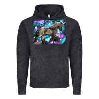 Vintage Black black unicorn Vintage Hoodie - LillyAllenDesigns