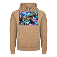 Vintage Coffee black unicorn Vintage Hoodie - LillyAllenDesigns
