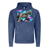 Vintage Denim black unicorn Vintage Hoodie - LillyAllenDesigns