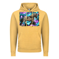 Vintage Mustard black unicorn Vintage Hoodie - LillyAllenDesigns