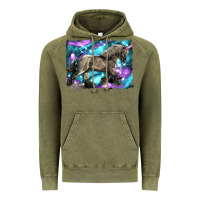 Vintage Olive black unicorn Vintage Hoodie - LillyAllenDesigns