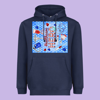 Healthcare Hero Heavyweight Hoodie Designed By Tumblerdesignbyshophia