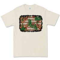 Christmas Ornament And Diamond Plaid  Background Premium Tee | Teevron