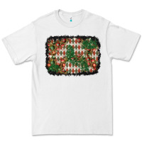 White christmas ornament and diamond plaid  background Premium Tee - BundleAndBundleShop