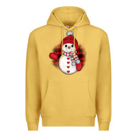 Antique Gold snowman christmas Premium Hoodie - JahusDesignShop