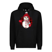 Black snowman christmas Premium Hoodie - JahusDesignShop