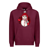 Burgundy snowman christmas Premium Hoodie - JahusDesignShop