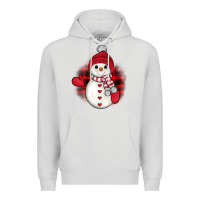 Dove Grey snowman christmas Premium Hoodie - JahusDesignShop