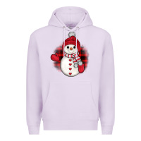 Lilac snowman christmas Premium Hoodie - JahusDesignShop