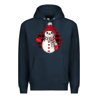 Navy snowman christmas Premium Hoodie - JahusDesignShop