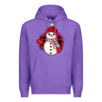 Purple snowman christmas Premium Hoodie - JahusDesignShop