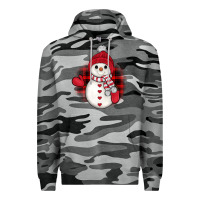 Slate Camo snowman christmas Premium Hoodie - JahusDesignShop