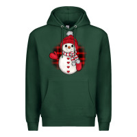 Sports Green snowman christmas Premium Hoodie - JahusDesignShop
