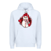 White snowman christmas Premium Hoodie - JahusDesignShop