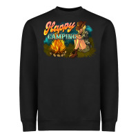 Black happy camping Heavyweight Sweatshirt - NancyCooperArtShop