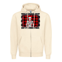 Sandshell When You re Dead Inside But It Christmas Skeleton Zipper Hoodie - Bettercallsaul