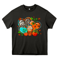 Asphalt western leopard  fall   hearts Heavy Core Tee - AdoDesignShop