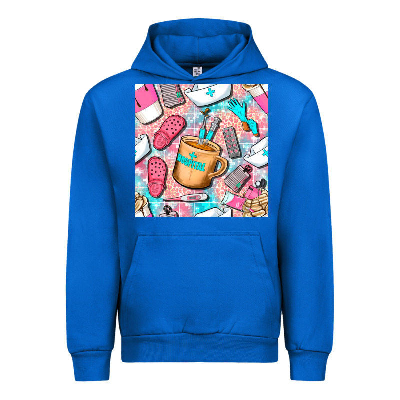 Hospital Nurse Coffee Cups With Leopard Seamless Pattern Bbs Urban Hoodie by BundleAndBundleShop | Teevron