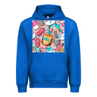 Cobalt hospital nurse coffee cups with leopard seamless pattern bbs Urban Hoodie - BundleAndBundleShop