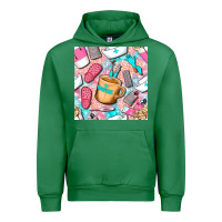 Emerald hospital nurse coffee cups with leopard seamless pattern bbs Urban Hoodie - BundleAndBundleShop