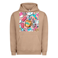 Pigment Burro hospital nurse coffee cups with leopard seamless pattern bbs Urban Hoodie - BundleAndBundleShop