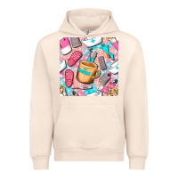 Sandshell hospital nurse coffee cups with leopard seamless pattern bbs Urban Hoodie - BundleAndBundleShop