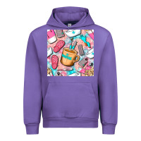 Tulip hospital nurse coffee cups with leopard seamless pattern bbs Urban Hoodie - BundleAndBundleShop