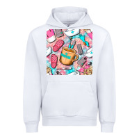 White hospital nurse coffee cups with leopard seamless pattern bbs Urban Hoodie - BundleAndBundleShop