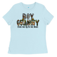 Baby Blue boy granny from son up to sondown Ladies Tee - CowhideDigitalArt