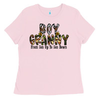 Bubblegum Pink boy granny from son up to sondown Ladies Tee - CowhideDigitalArt