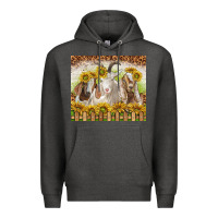 Charcoal Heather goats Premium Hoodie - TumblerDesignByShophia