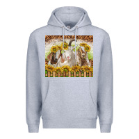 Heather Grey goats Premium Hoodie - TumblerDesignByShophia