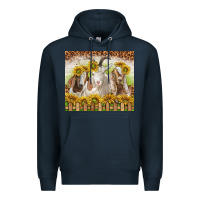 Navy goats Premium Hoodie - TumblerDesignByShophia