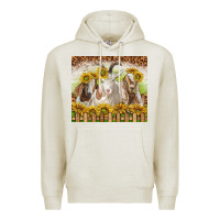 Oatmeal Heather goats Premium Hoodie - TumblerDesignByShophia