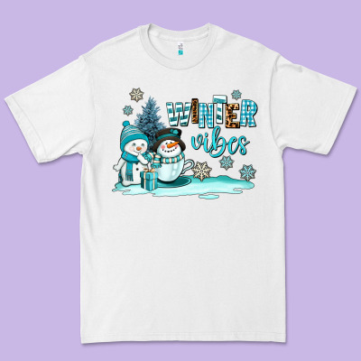 Winter Vibes Premium Tee Designed By Adodesignshop