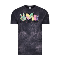 Cloud Black peace love peeps Vintage Tee - MaliasSmallBusiness